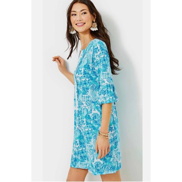 Lilly Pulitzer Krysta Dress Sunny State Of Mind $178 Size XL - Picture 6 of 9